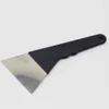 Alça de plástico Squetion de aço inoxidável de serviço de plástico Squeegee Turner/Spatula Slant Edge Metal Ruscador MO-002