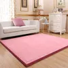 Tjock 3 cm Coral Fleece Velvet Mat Bedroom matta förtjockad baby klättrade Playmat Japanese Tatami Lvingroom Rug Stor storlek Mattess7577713