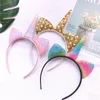 Bebek Kız Unicorn Head Bandı Karikatür Kedi Kedi Kulakları Kızlar İçin Saç Aksesuarları Enfant Meapwear Çocuklar Günlük Çocuk Saç Çubukları 432672066