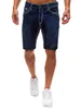 New Mens Pure Color Slim Fit European Size Casual Style Denim Fashionable Knee Length Short Jeans