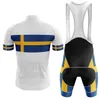 2024 İsveç bisiklet forması seti Summer Mountain Bike Giyim Pro Bisiklet Bisiklet Jersey Sportswear Suit Maillot Ropa Ciclismo