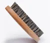 Hot Men Beard Care Kit Sandalwood Fine Grov Tand Beard Hair Combs Bamboo Boar Bristle Beard Borst Saxar i presentförpackning