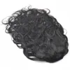 16-Zoll-Körperwellen-Pferdeschwanz-Haarverlängerungen, menschliches Haar, hohe lange Frisur, natürliche Farbe, 140 g, Kordelzug-Pferdeschwanz für modische Mädchen