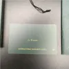 Stampa Modello di scheda personalizzato Numero seriale Paper corretto Box orologio Woody Green Original per Booklets Watches8762438