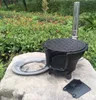 Castiron Charcoal Barbecue Izgara Ahşap Yanan Soba Isıtma Sobası Piknik Ahşap Soba Ayarlanabilir Ateş Gücü 098299N6756323