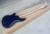 Factory Custom 5 Strings Blue Electric Bass Guitar with Chrome Hardwarebird FRET INLAYWHITE BindingOffer Anpassad8842341