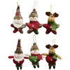 Noel Peluş Süsler Noel Asma Dekorasyon Noel Baba Kardan adam Ren geyiği Doll Noel ağacı kolye Tatil Parti Dekoru JK1910