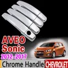 Car Chrome Door Handle Capa para Chevrolet Sonic Aveo T300 Holden Barina 2012 2013 2014 2016 2016 2016 2018 2019 Acessórios