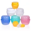 500pcs/lot 5g 10g 20g 30g mushroom box plastic Cream box Jar Cosmetic cases Sample subpackage Bottles Lotion packing container