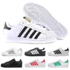 80s Schuhe Jungen Mädchen Best Wear Schuhe Superstars Herren Damen Leder Wohnungen dreifach weiß schwarz rot Super Star 80er Jahre Freizeitschuhe