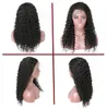 2022 360 Lace Frontal Perücke Wasserwelle Remy für schwarze Frauen Brasilianischer Pferdeschwanz Schweizer Körper