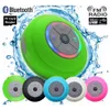 Waterproof Wireless Bluetooth Speaker Mini Bathroom Wireless Shower Speaker Handsfree Protable Speakerphone with TF card slot, FM LED light