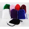 100pcslot velvet pouches suitable for dog tags small gifts for customized dog tags All kinds of colors8395581