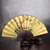 Large Antique Man Silk Fan Wedding Gift Fancy Chinese Hand Fans Personalized Folding Fans Birthday Party Favor