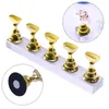 1set Magnetic Nail Holder Practice Display Stand Acrylic Crystal Showing Shelf Nails Arts Tool Nail art display stand props