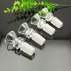 Transparent 2-wheel funnel glass bubble head Wholesale Bongs Oil Burner Pipes Water Pipe Rigs Smoking