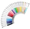 28 الألوان الإبداعية DIY فارغة قلم حبر جاف الطلاب بريق الكتابة الأقلام الملونة كريستال الكرة الأقلام اللوازم المكتب