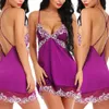 Sexig kvinnlig nattklänning Silk Satin Pyjama Sleepwear Long Robes Nightwear Gown Set #R45