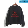 FRDUN Turtleneck 높은 칼라 스웨터 하이스트리트 캐주얼 패션 특대 캐주얼 유니섹스 스웨터 인쇄