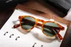 Kvalitet Gregoy Peck5 186 Glass Polariserade solglasögon Retrovintage Round Smallface Design Unisex 4523150 UV400 Goggles Fullset 1530993