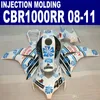 OEM iniezione per kit carena HONDA CBR1000RR 2008 2009 2010 2011 carene in plastica CBR 1000 RR nero blu bianco 08 09 10 11 #U22