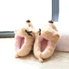 Stone Village Autumn and Winter Cartoon Bow Dog Cotton Home Indoor Par Parentchild Women Slippers Shoes Y200424