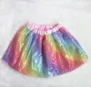 Ins Baby Jirts sirène secouin Tutu Petterkirt Band 2pcs sets kids fête dancewear bébé filles vêtements s m l en option wzwyw258917523