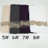 180x75cm High quality Chiffon Women Scarf Plain Muslim Long Shawl rhinestone Hijab Headscarf Lady Hood Wraps Stole6315495