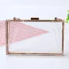 Factory Retaill Whole handmade acrylic evening bag translucent clutch purse for wedding banquet party porm more colors241C