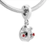S925 Sterling Silver You are my sunshine Dangle Charm Pendant With 14K Gold Plated Fit For European Pandora Bracelet Bead Charms