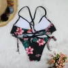 Kadınlar Mayo Of Summer Seksi bikiniler Seti Basmalı-up Ruffles Brezilyalı Beachwear mayo 2019 Yüzme Suit biquini