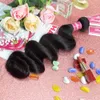 28 Inch Body Wave Virgin Hair Extensions Straight And Loose Wave Can Dye Virgin Human Hair Bundles With Drop 6479904
