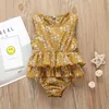 Schöne Neugeborene Baby Kleidung Säuglingsspielanzug 2019 Neueste Kinder Baby Mädchen Floral Rüschen Spielanzug-overall Outfit Baby Sommer Prinzessin Kostüm