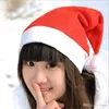 Red Santa Claus Hat Ultra Soft Plush Christmas Cosplay Hats Christmas Decoration Adults Christmas Party Hats VT0327