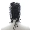 Slave Hood Mask Black Bright Patent Leather Face Masks Sex Product for Adult Sex Games