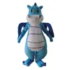 2019 vente d'usine chaud dessin animé Dragon dinosaure mascotte Costume carnaval Festival robe de soirée tenue pour adulte