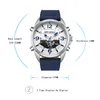 2020 럭셔리 시계 남자 탑 브랜드 가죽 시계 남자 쿼츠 아날로그 디지털 방수 손목 시계 큰 시계 클럭 Klok KT1818
