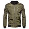 Armário Verde Homens Bomber Jaqueta Outono Mens Jaquetas e Casacos Moda Casual Streetwear Casaco para Homens Ropa de Hombre 2xl