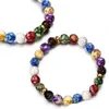 2020 Mode Natursten Yoga Armband Smycken För Kvinnor Män Färgrik Chakra Agate Energy Stone Bracelets Alla hjärtans daggåva