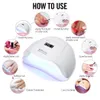 Sun X5 Plus 80W Auto Sensor UV LED Lamp Sun Light Nail Dryer Nail Polish LCD-skärm med timerinställning 10/30 / 60 / 99S Curing Tool J190626