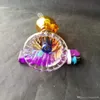 Accessoires de bongs en verre de narguilé de base de ceinture de gros os, tuyaux de fumage en verre colorés mini multi-couleurs tuyaux de main meilleur verre de cuillère