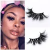 25mm falska ögonfransar Partihandel Tjockremsa 3d Mink Lashes Anpassad Förpackning Etikett Makeup Dramatiska Handgjorda Naturliga Tjocka Långa Mink Lashes