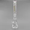 19 inches tall beaker bong hookah glass water pipe clear for smoke daily use