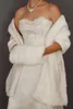 Nuovo caldo per l'inverno in magazzino Bianco Avorio Faux Giacca di pelliccia di nozze Wedding Wraps Warmer Women Scialle Capes con accessori Muffs Accessori Spedizione gratuita