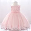 Vintage Baby-Mädchen-Kleid 0-24M 1 Jahr Baby-Mädchen-Geburtstags-Kleid Vestido Partei Prinzessin Ballkleid Kleinkind für Weihnachtsfest-Kleid