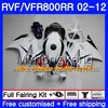 Kit för Honda Interceptor VFR800RR 02 08 09 10 11 12 Glänsande grå Hot 258HM.29 VFR 800RR 800R VFR800 RR 2002 2008 2009 2010 2011 2012 Fairing