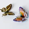 Simülasyon Aydınlık Kelebek 3D Duvar Stickerhome Festivali Dekorasyon Karanlık Mıknatıs Kelebekler Çıkartmalar 6-12 cm