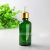 Refillerbar E Liquid Essential Oil Flasker 50 ml Grön kosmetisk förpackningsbehållare