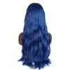 Parrucche piene del merletto Parrucche anteriori del merletto dei capelli umani Parrucche Glueless Colore blu Densità ondulata del 130%