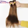 Cabelo humano marrom escuro Pacotes de extensões retas e sedidas da Virgem Brazia